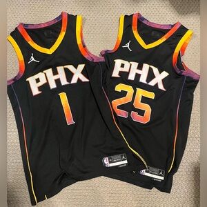 NBA Swingman statement edition Phoenix suns Booker and Bridges Jersey bundle